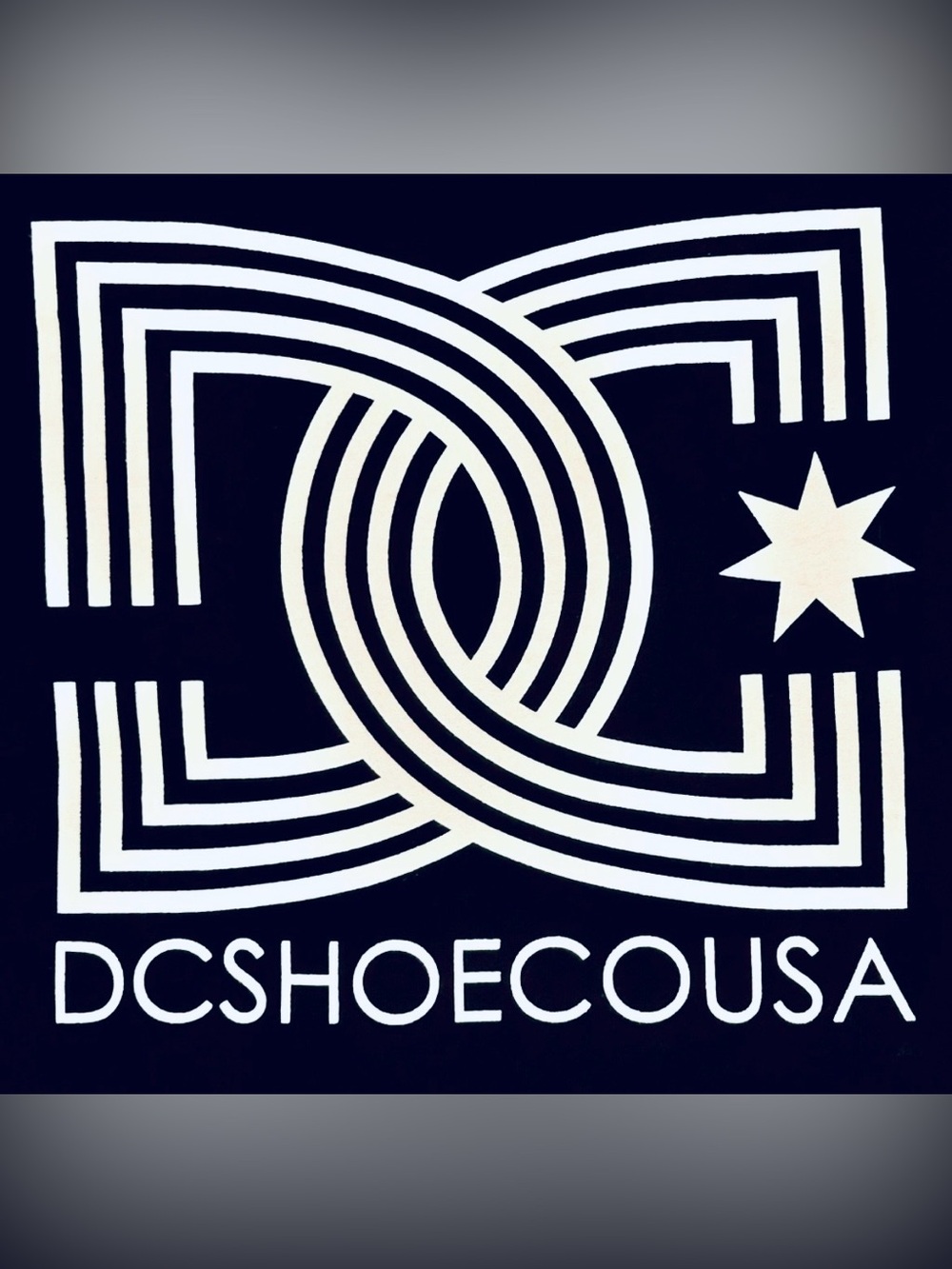 DC SHOES Black and White Graphic Tee